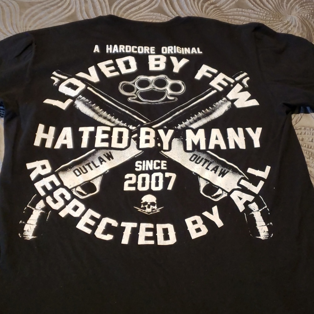 Men's Outlaw Black Tshirt